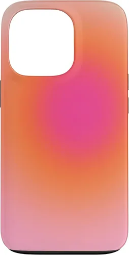 Vista 10 de Funda estética para iPhone 12/12 Pro rosa y naranja con gradiente bonito