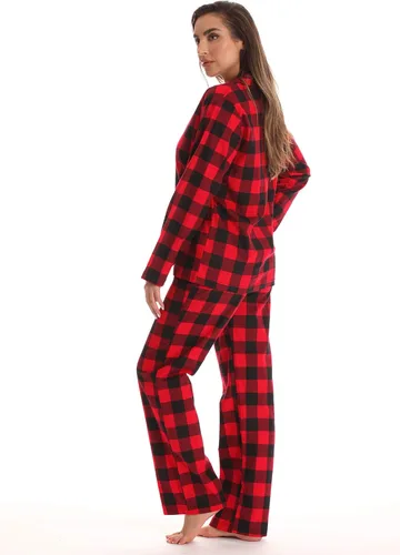 Vista 2 de Just Love - Conjuntos de pijama de franela de manga larga para mujer
