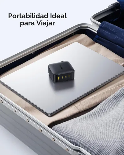 Vista 8 de Baseus PD3.1 140W Cargador USB C, Cargador Rápido PPS Tipo C, Bloque de Carga Rápida para MacBook Air/Pro, Pixelbook, iPad, iPhone Serie 17/16