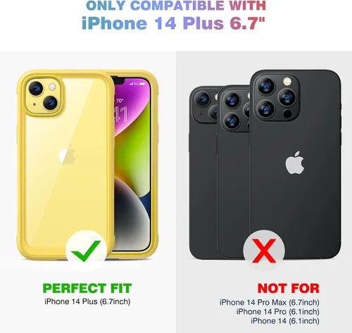 Vista 706 de DIACLARA - Funda transparente compatible con iPhone XR 6.1 pulgadas 2018