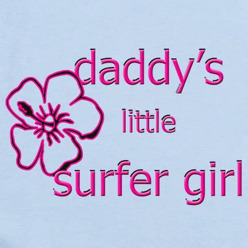 Vista 2 de CafePress Daddy's Little Surfer Girl Infant Bodysuit Cute Infant Bodysuit Baby Romper