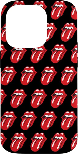 Vista 17 de Rolling Stones Classic Tongue Logo Repeat - Carcasa para iPhone 17, color negro