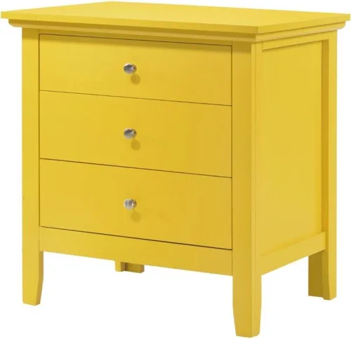 Vista 6 de Glory Furniture Mesita de noche Hammond con 3 cajones en color beige