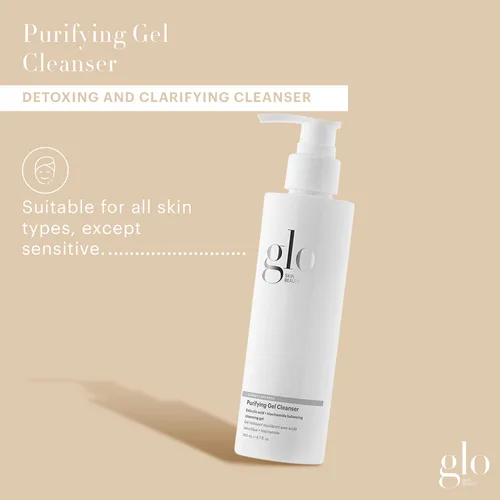 Vista 3 de Glo Skin Beauty Limpiador de gel purificante – Ácido salicílico + lavado facial de niacinamida equilibra la piel, se dirige a los poros obstruidos
