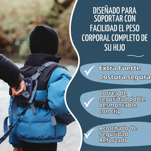 Vista 3 de Hobble De Hoo XL Autism Safety Harness for Kids & Teens 7+ Walking Safety Vest with Grab Handles & Reflective Strips