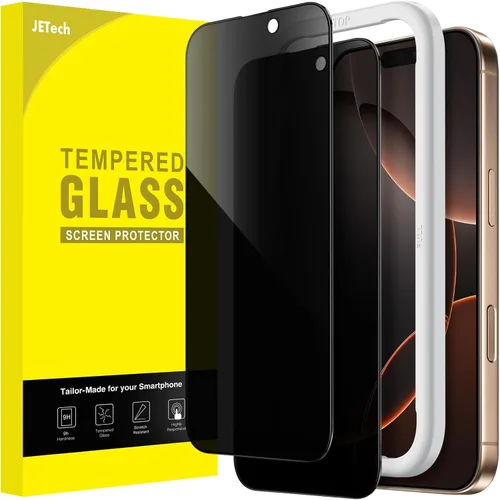 Vista 10 de JETech Protector de pantalla de privacidad de cobertura completa para iPhone 11 Pro/X/XS de 5.8 pulgadas, película de vidrio templado antiespía