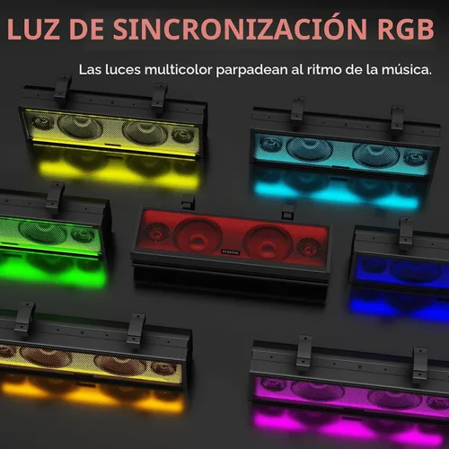 Vista 6 de Barra de sonido UTV 17 pulgadas 4 altavoces ATV SoundBar Bluetooth