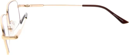 Vista 2 de BFOCO Gafas de lectura progresivas multienfoque anti UV para hombre, 3 niveles, lectores de visión para mujer (dorado, +1.00)