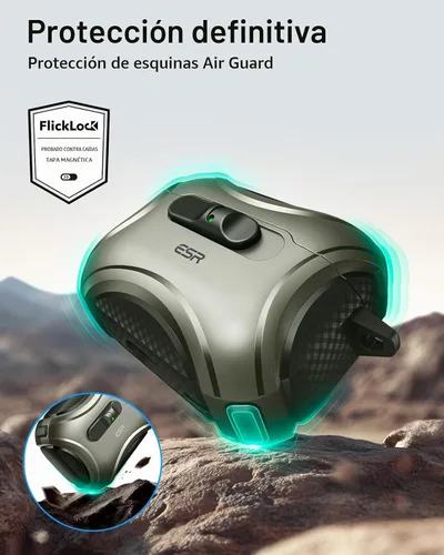 Vista 7 de ESR Funda para AirPods Pro 3 (2025), Compatible con Funda de AirPods Pro de 3ª Generación (Cable USB-C), MagSafe Sin Esfuerzo, Bloqueo a Prueba