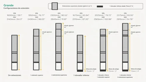 Vista 8 de Hakuna Pets V2 Panel de Inserción de Pantalla para Puerta de Mascotas de Patio, para Puertas Corredizas, Se Ajusta a la Vía de la Puerta con Altura