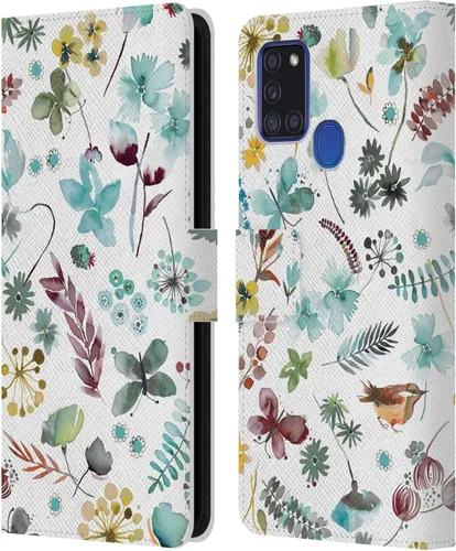 Vista 207 de Head Case Designs Officially Licensed Ninola Butterfly Nature Spring Floral Leather Wallet Case Compatible with Samsung Galaxy A07 4G