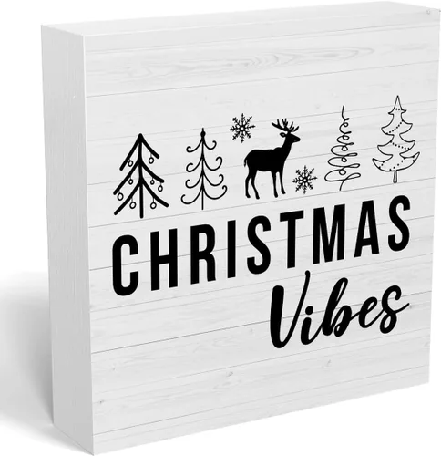 Vista 12 de Decoraciones de Navidad, letrero de Feliz Navidad, decoración de Navidad, letrero de feliz Hanukkah, decoraciones de Navidad, accesorios