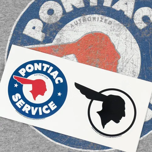 Vista 6 de Chief Pontiac Authorized Service Logo T Shirt & Stickers