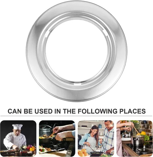 Vista 5 de Cabilock Adaptador de anillo de acero inoxidable para estante redondo Cocina Anillo de vapor Alimentos