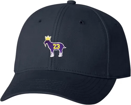 Vista 4 de Go All Out Gorra para papá con bordado de James G.O.A.T. King para adulto Negro