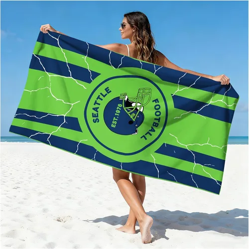 Vista 42 de Toalla de playa de microfibra fina y ligera para fanáticos del fútbol, con temática de la ciudad de Las Vegas, grandes, absorbentes, de gran