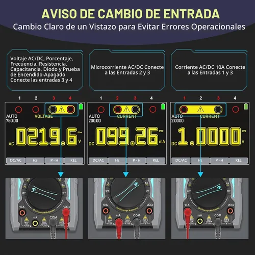 Vista 6 de Multímetro osciloscopio portátil 3 en 1 de 70 MHz, generador de señal