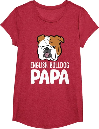 Vista 75 de Camiseta divertida de Bulldog Inglés para papá dueño de perro, Negro