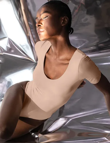 Vista 6 de PUMIEY Body de manga corta con cuello en V para mujer, colección Sharp