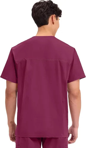 Vista 92 de Cherokee WW Professionals WW695 - Camisa de uniforme sanitario para hombre, con cuello en V