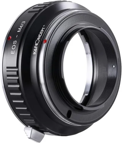 Vista 3 de K&F Concept Adaptador de montaje de lente compatible con Canon EOS (EF/EF-S) Mount Lens a M4/3 (Micro Four Thirds) MFT Olympus Pen y cámaras