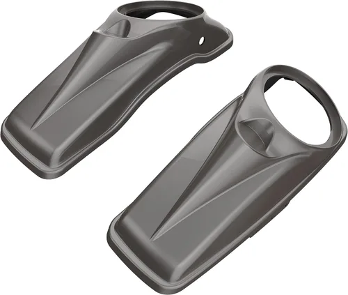 Vista 72 de Tapas para bocinas de motocicleta aptas para 2014+ Harley Touring Hard Saddle Bags - Whisky ámbar, 8 pulgadas Amber Whiskey