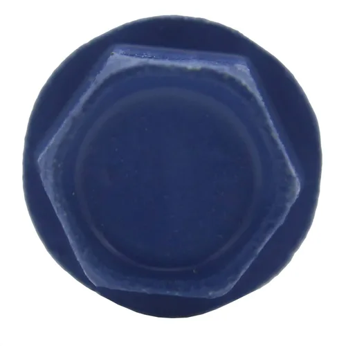 Vista 3 de Tornillos de anclaje de hormigón azul de 1/4 pulgadas x 1-1/4 pulgadas, acero al carbono endurecido, para interior y exterior, tornillos resistentes