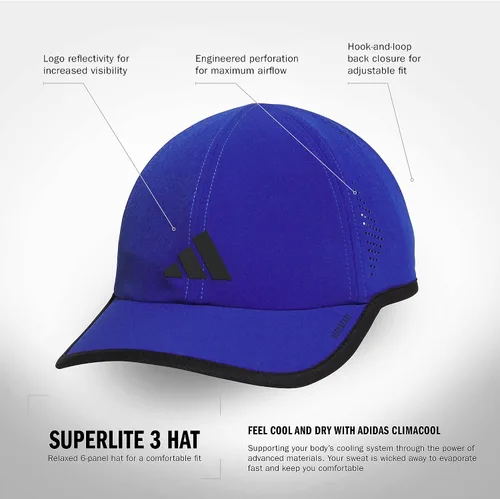 Vista 55 de Adidas Superlite, Gorras Atléticas, Sombrero de running Hombre