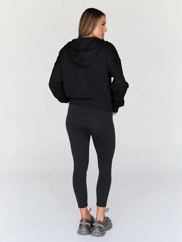 Vista 5 de Trendy Queen Sudaderas con capucha para mujer, con cremallera completa, sudaderas recortadas, chaquetas informales, cómodas, para gimnasio, trajes