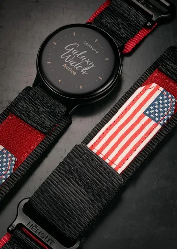 Vista 7 de Correa de reloj de liberación rápida para Samsung Galaxy Watch 7/6/5/5 Pro/4/3/Gear S3/S2/Active 2, correa de nailon para Amazfit GTS 4/4