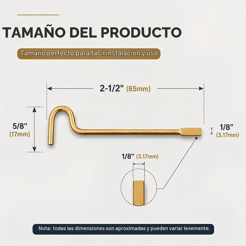 Vista 3 de Llave de emergencia interior para baño y dormitorio, paquete de 6