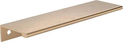 Vista 29 de Richelieu Hardware BP98982510 Lincoln Collection 1 pulgada (25 mm) de centro a centro Manija de tirador de borde de gabinete y cajón de aluminio