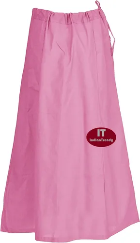 Vista 9 de Indian Trendy Sari Enagua de Algodón Cosida Cintura Ajustable Sari Enagua Forro Falda