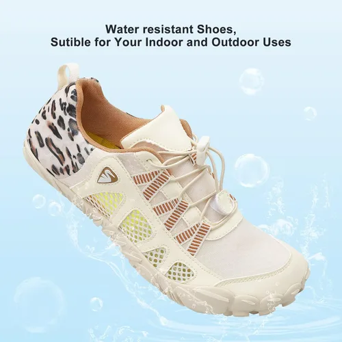 Vista 5 de SKASO Zapatos de agua para hombre y mujer, zapatos descalzos de secado rápido, zapatos acuáticos para playa, zapatos ligeros con agujeros