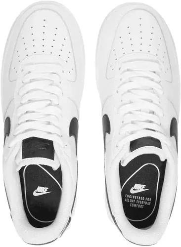 Vista 5 de Nike Tenis Air Force 1 '07 para mujer, color negroblanco, talla 7.5, Blanco