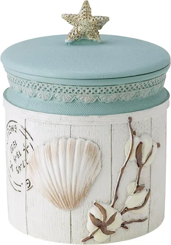 Vista 7 de Avanti Linens - Vaso, organizador de encimera, accesorios de baño elegantes de granja (colección de conchas de granja)