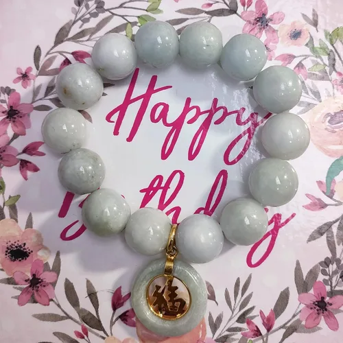 Vista 7 de Heavens Tvcz Joyería real de jade verde claro natural joyería de moda con dije de moneda prosperidad redonda por la suerte para mujeres y hombres