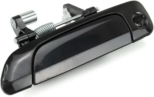 Vista 8 de KarParts360 Para Honda Civic 2001 02 03 04 2005 Manija de puerta exterior delantera, lado del conductor negro liso con orificio para llave