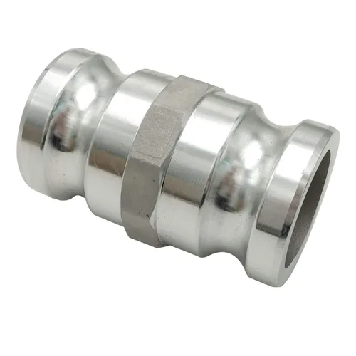 Vista 4 de Tipo de aluminio AA Cam y ranura adaptador de carrete, 2" Camlock macho x 2" Camlock macho