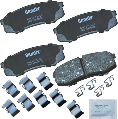Vista 179 de Bendix Priority1 CFC154 - Juego de pastillas de freno de disco para Avanti II, Century, LeSabre, Regal, Riviera, chasis comercial, DeVille