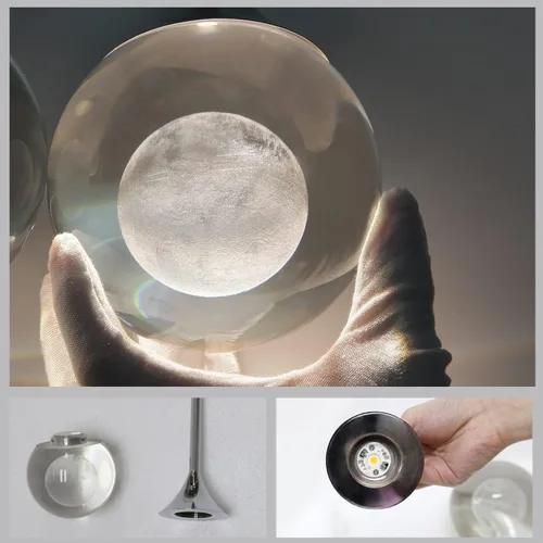 Vista 7 de Sedelan Lámpara colgante de cristal, iluminación moderna para isla de cocina, LED de 5 W, mini luz colgante, luces de isla de lujo para cocina