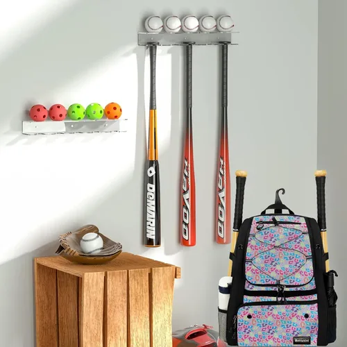 Vista 21 de Bolsa de béisbol juvenil con compartimento ventilado para zapatos, bolsa de bate de sóftbol para guantes de bateo, casco, equipo de teeball