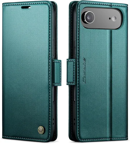 Vista 29 de QLTYPRI Funda tipo cartera para iPhone 7/8/SE 2020/SE 2022 con tarjetero, color azul