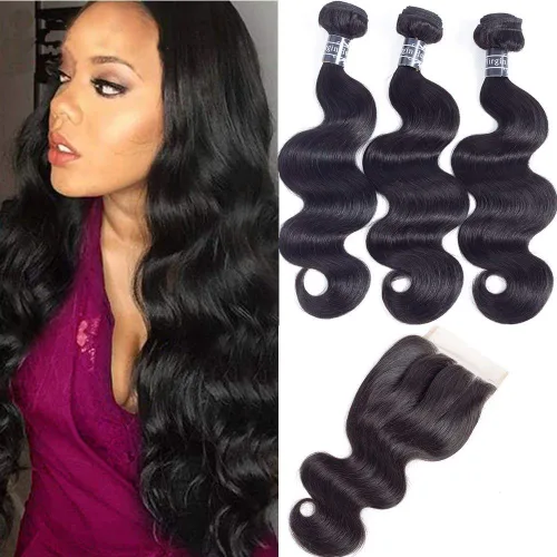 Vista 14 de Amella 3 paquetes de 3 mechones de cabello virgen brasileño ondulado (8, 10, 12 pulgadas), negro natural) 8A, 100% sin procesar, cabello humano