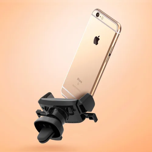 Vista 2 de iOttie Easy One Touch Mini Soporte de ventilación de aire para iPhone Xs Max R 8 Plus 7 Samsung Galaxy S10 E S9 S8 Plus Edge, Note 9 y otros