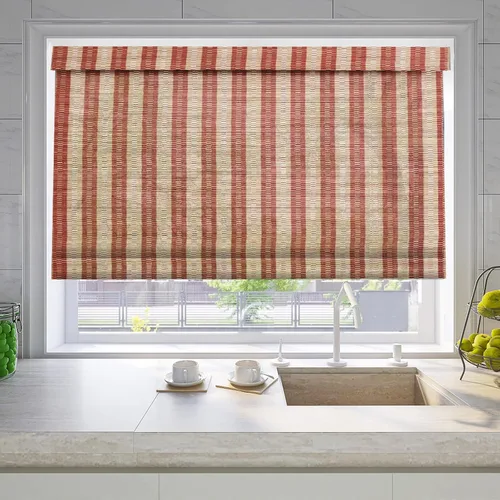 Vista 13 de LETAU Persianas romanas de madera sin cordón, sin taladro, sin herramientas, persianas romanas de bambú con filtro de luz para interiores, hogar