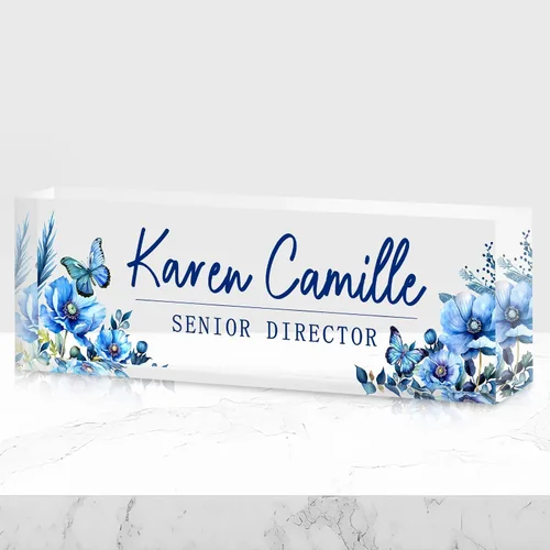 Vista 29 de Placa de nombre de oficina personalizada para escritorio, placa de nombre, regalos personalizados para compañeros de trabajo, jefe, profesor