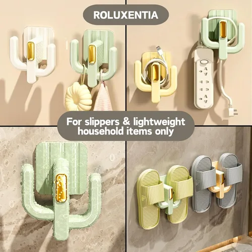 Vista 3 de Paquete de 6 zapateros de pared – Estante organizador de zapatos colgante de alta calidad con soportes adhesivos para colgar, ganchos para zapatos