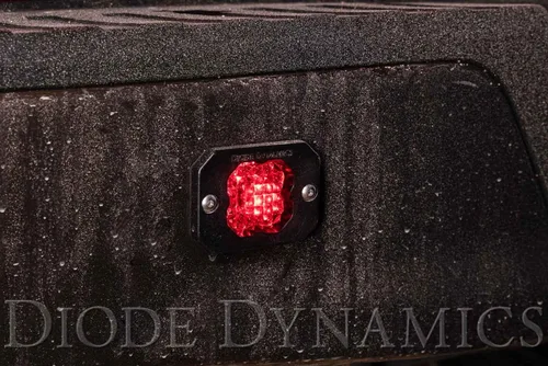 Vista 5 de Diode Dynamics SSC1 Sport Cápsula LED Blanca de Montaje Empotrado (par), Flood con Retroiluminación Ámbar
