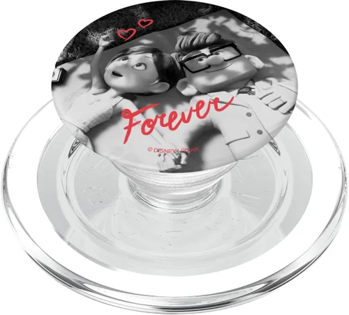 Vista 8 de Disney PIXAR UP Carl y Ellie Forever Heart PopSockets PopGrip estándar